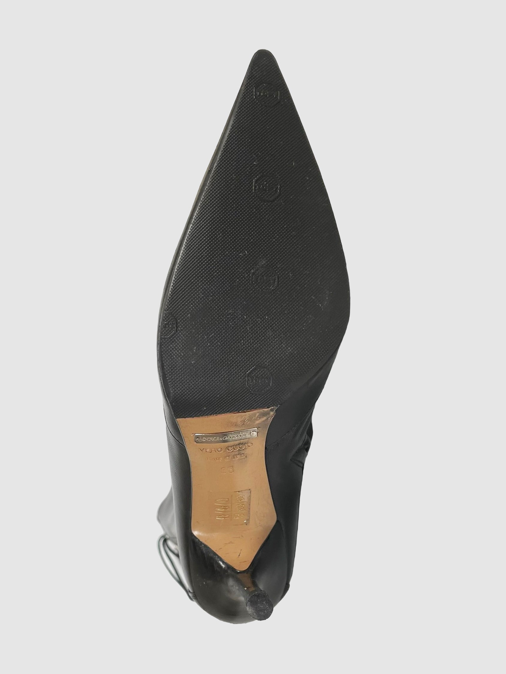 Dolce & Gabbana Lace-Up Stiletto Boots - Size 38
