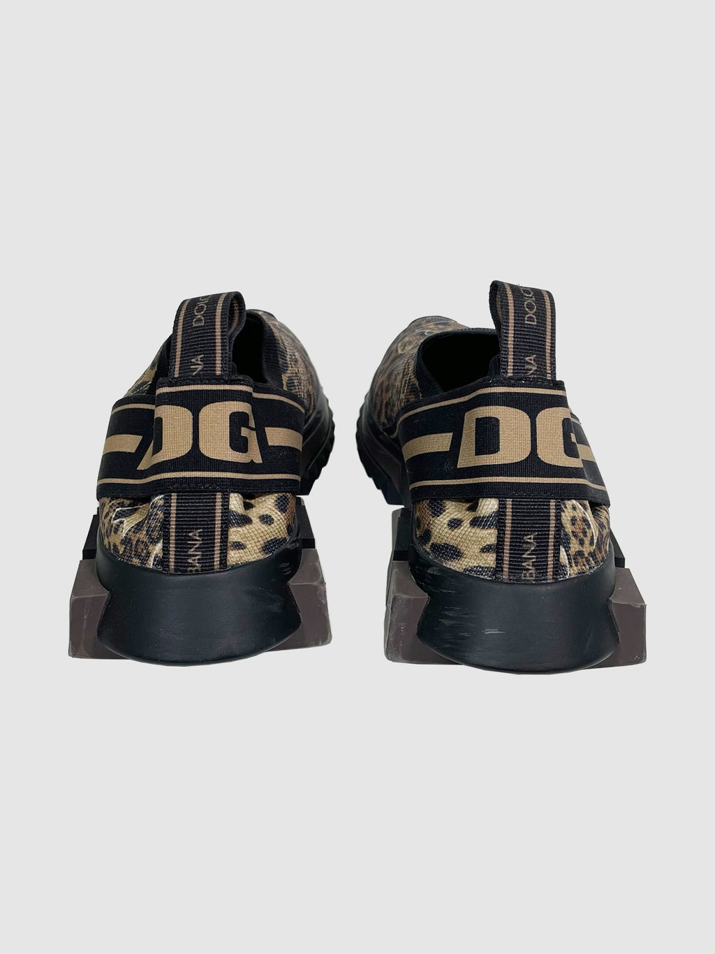 Dolce & Gabbana Leopard Print Slip-On Sneakers - Size 37