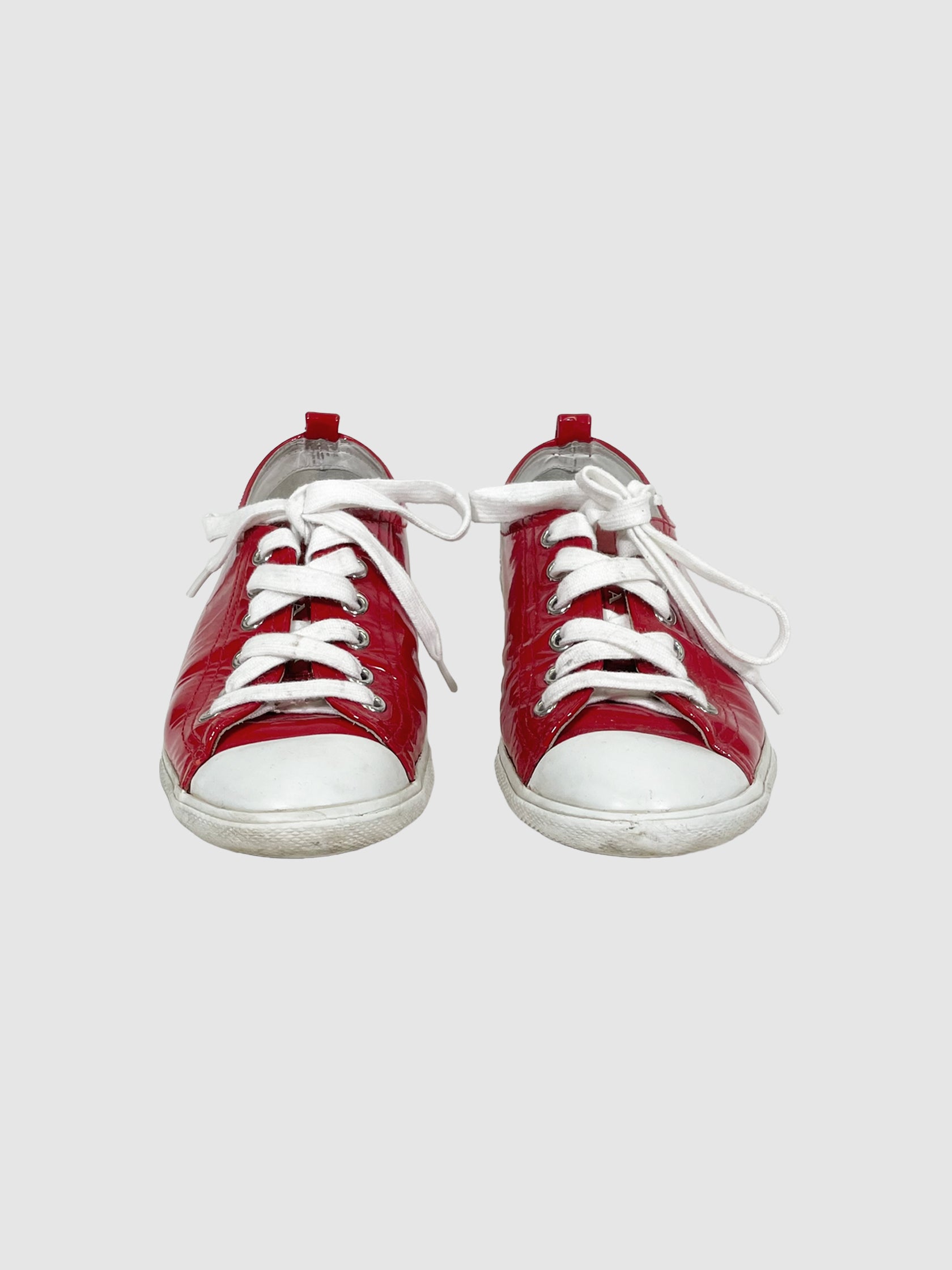 Prada Patent Leather Sneakers - Size 37.5