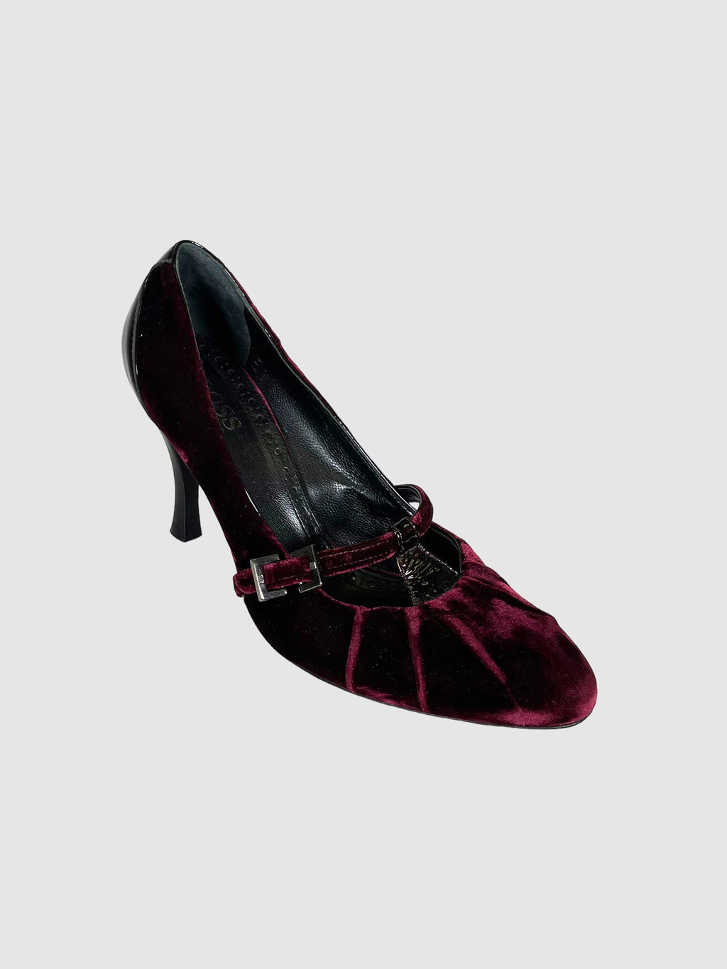 Hugo Boss Velvet Pleated Pumps - Size 37.5