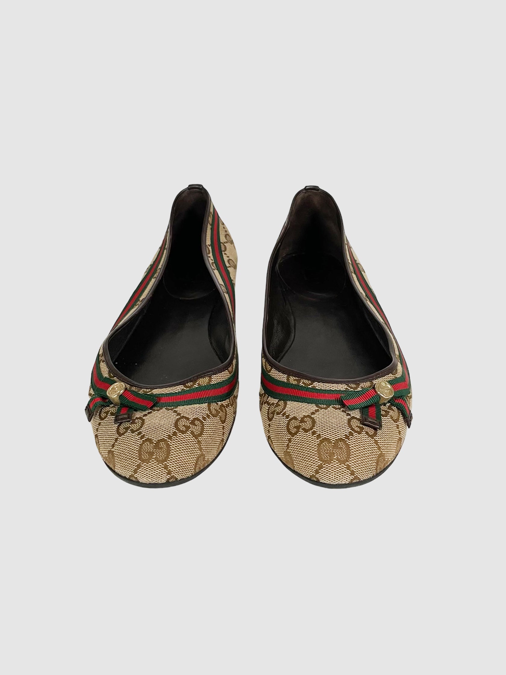 Monogram Canvas Flats - Size 39