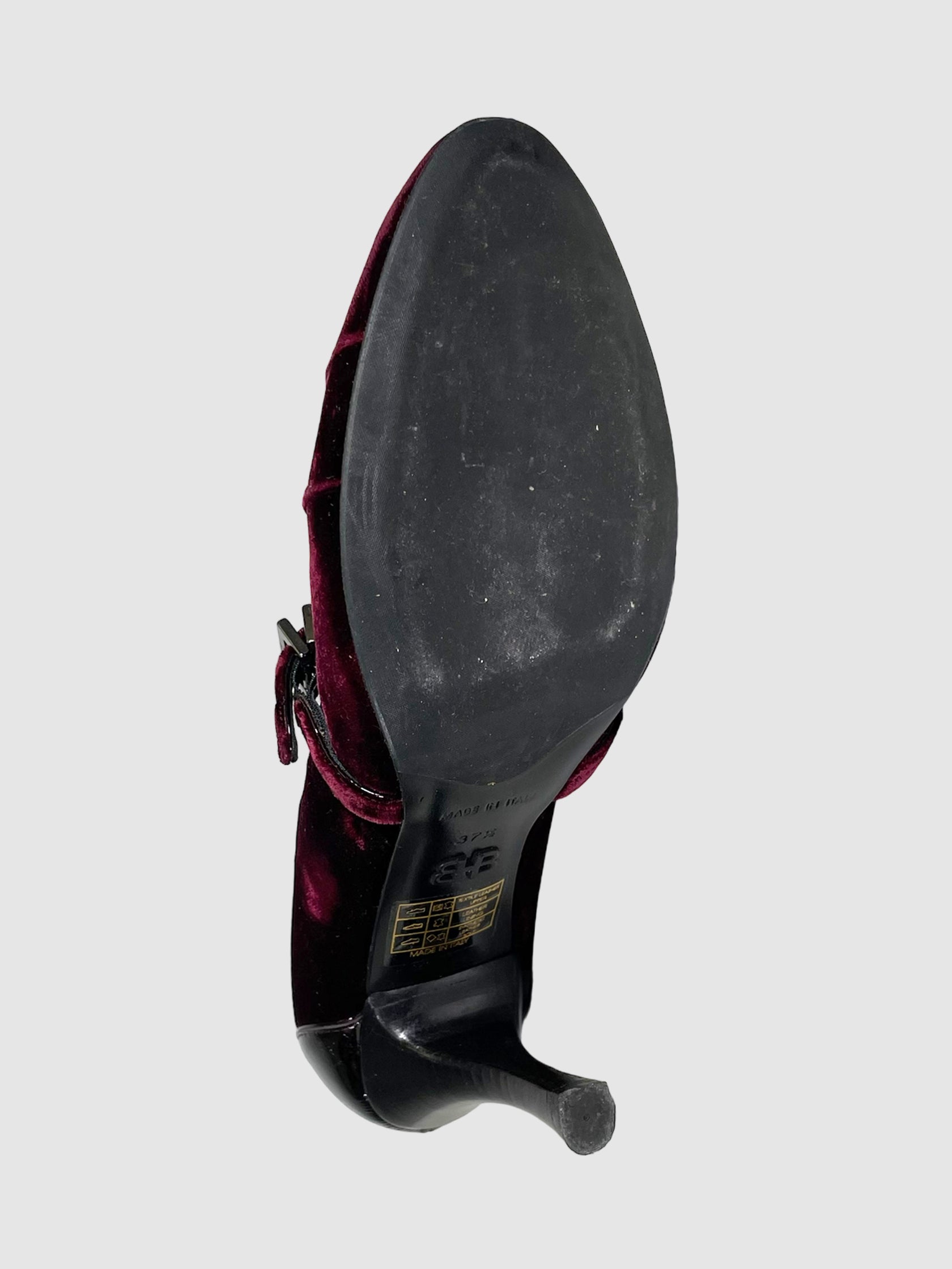 Hugo Boss Velvet Pleated Pumps - Size 37.5