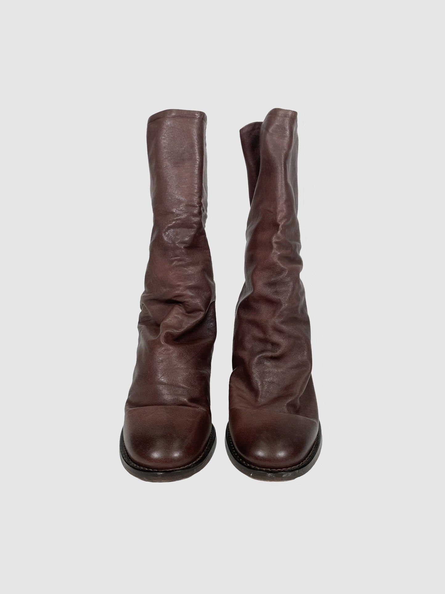 Free People Tall Leather Boots - Size 38