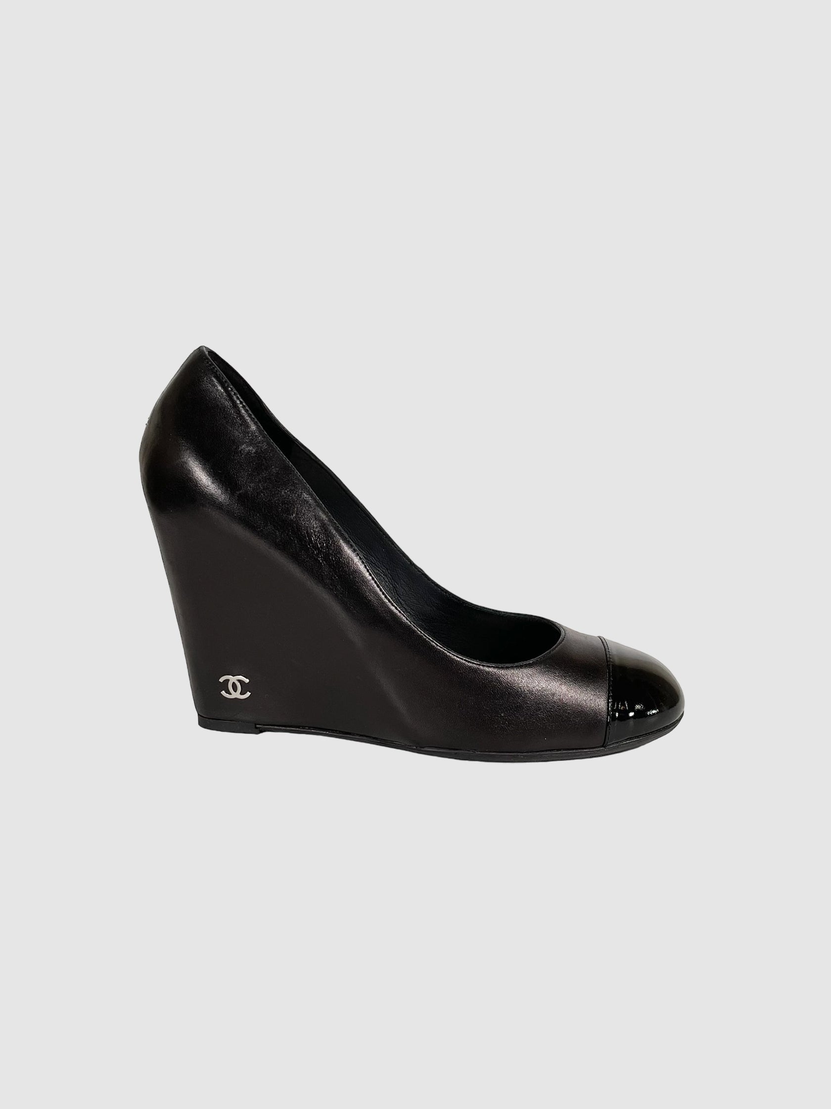 CC Leather Wedges - Size 40