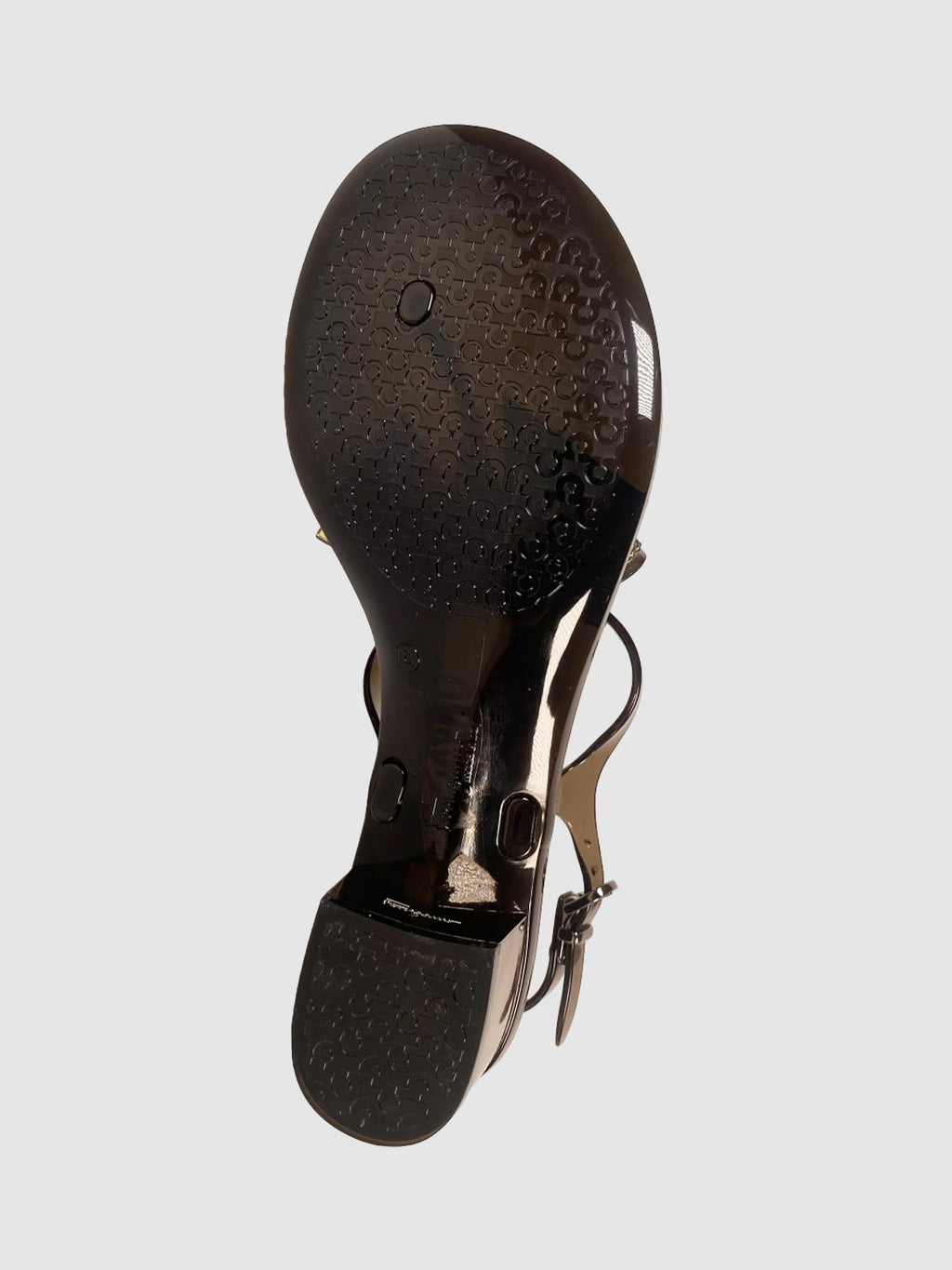 Salvatore Ferragamo Sunshine Jelly Bow Thong Sandals - Size 8