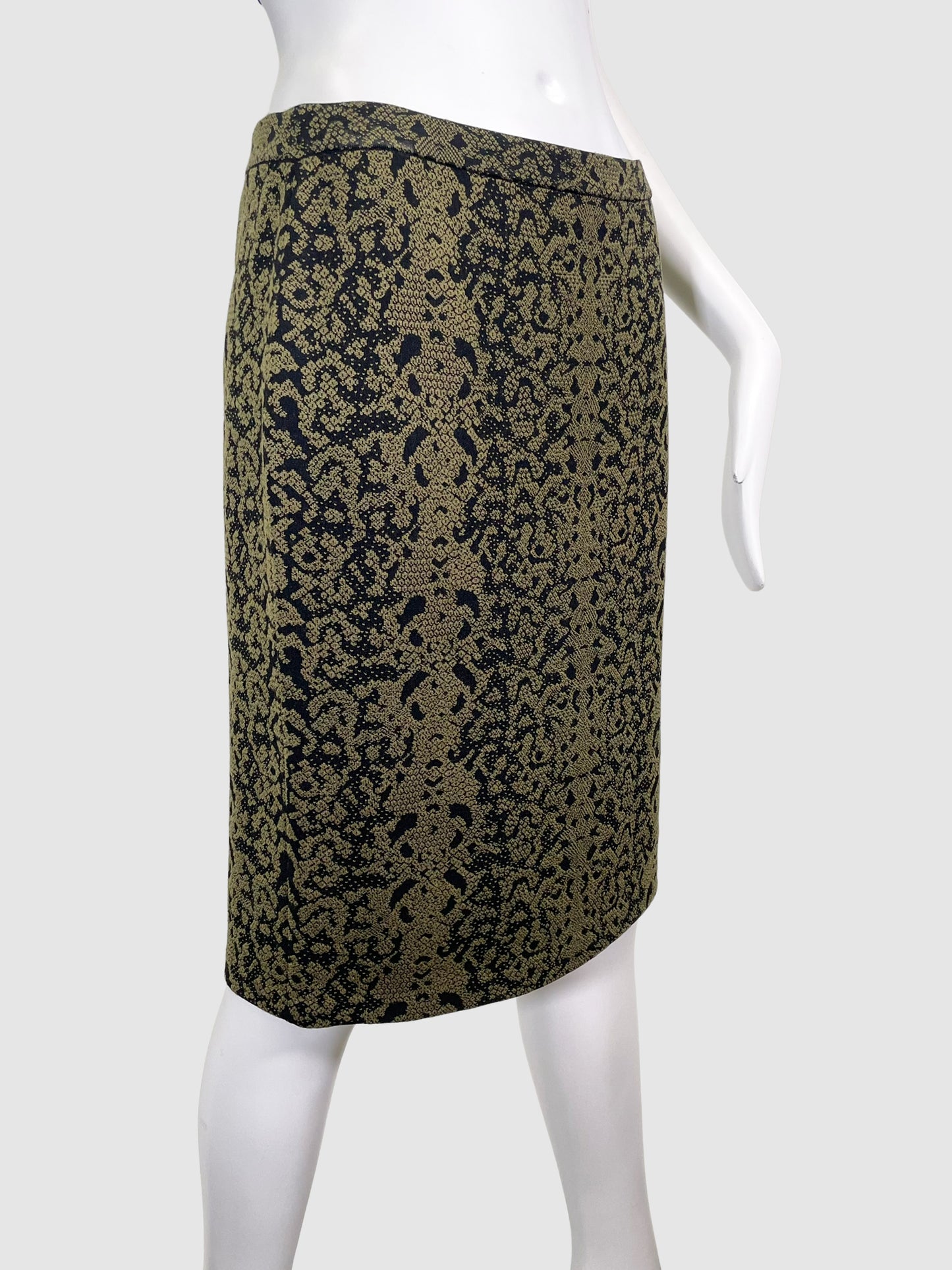 Printed Pencil Skirt - Size L