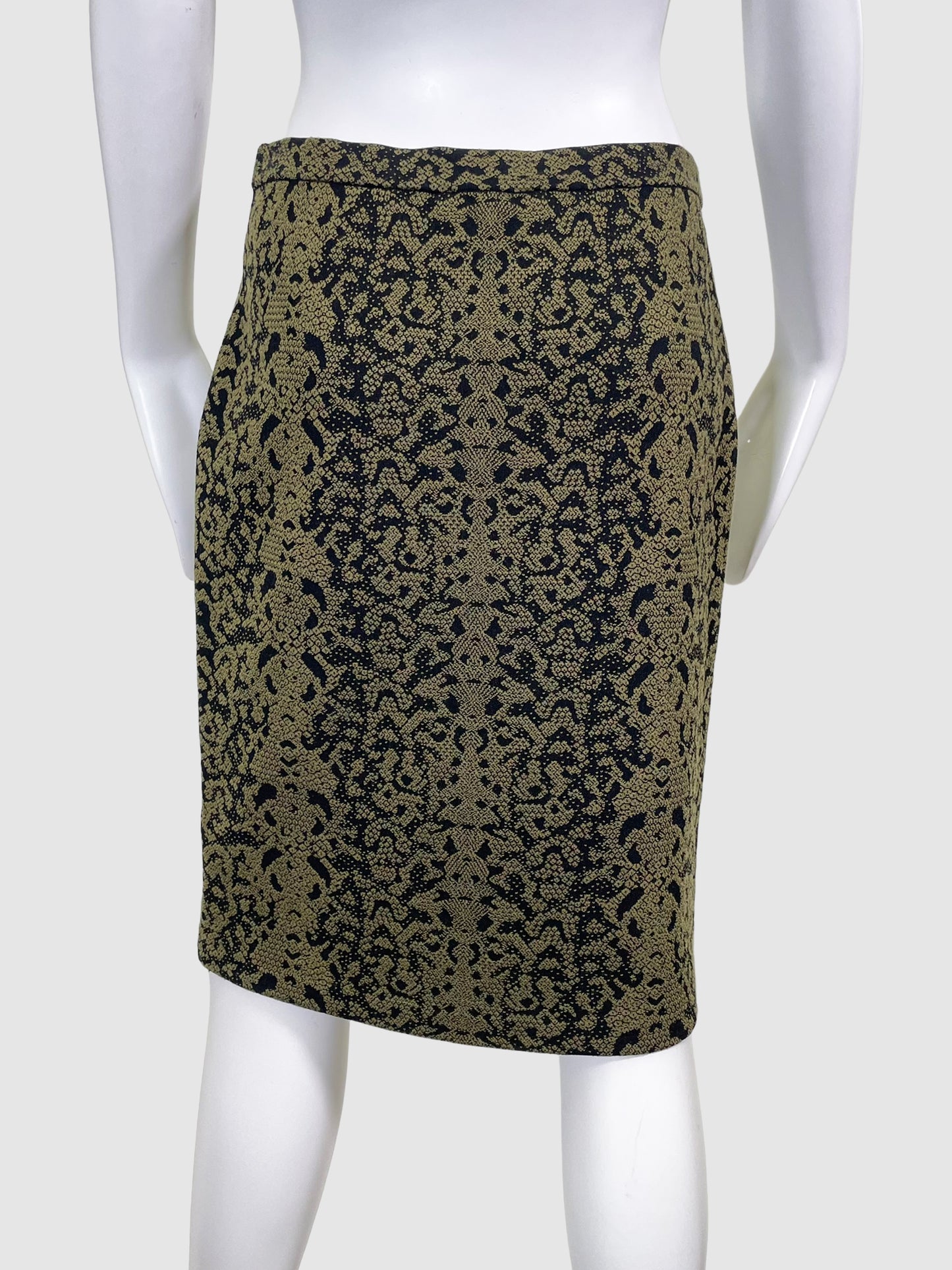 Printed Pencil Skirt - Size L