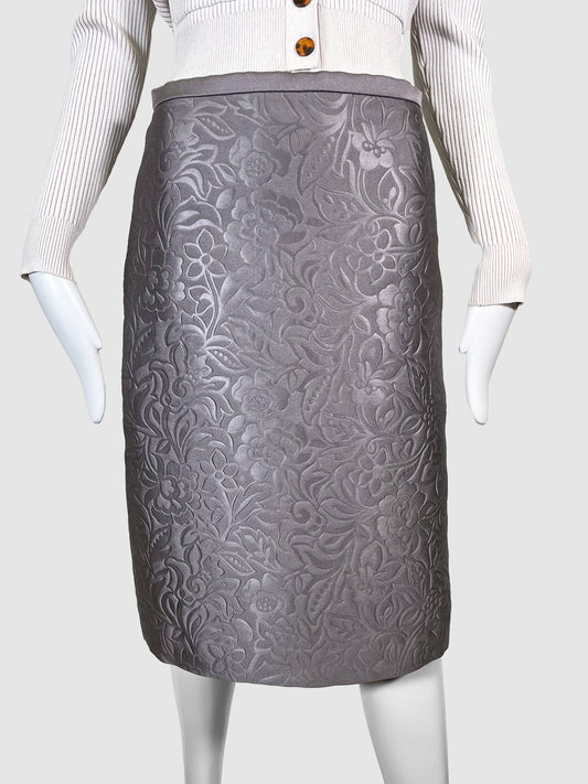 Burberry Textured Midi Skirt - Size 40