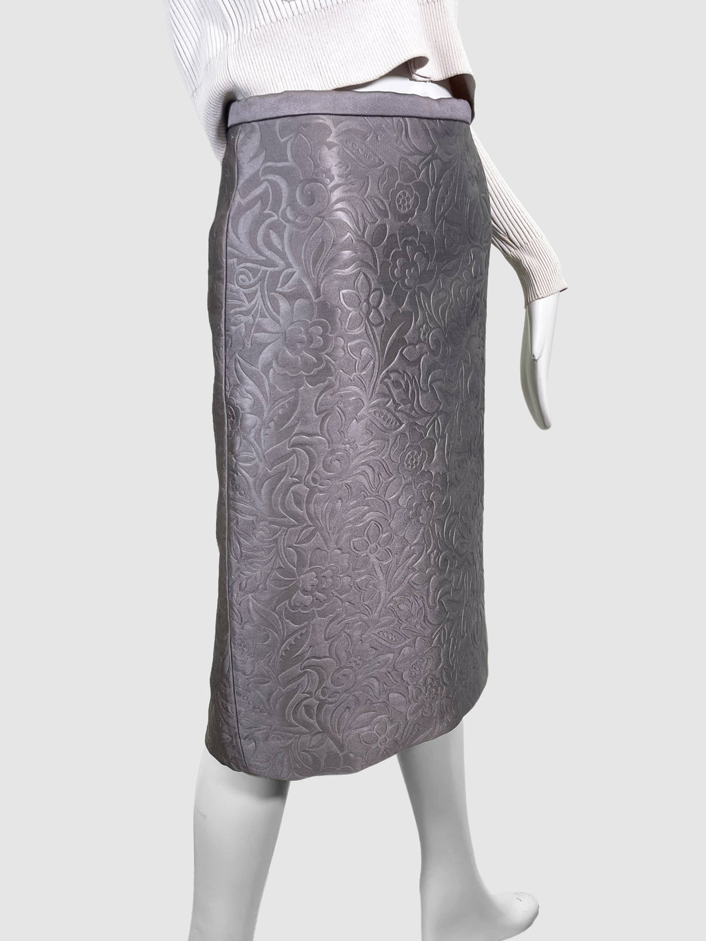 Textured Midi Skirt - Size 40