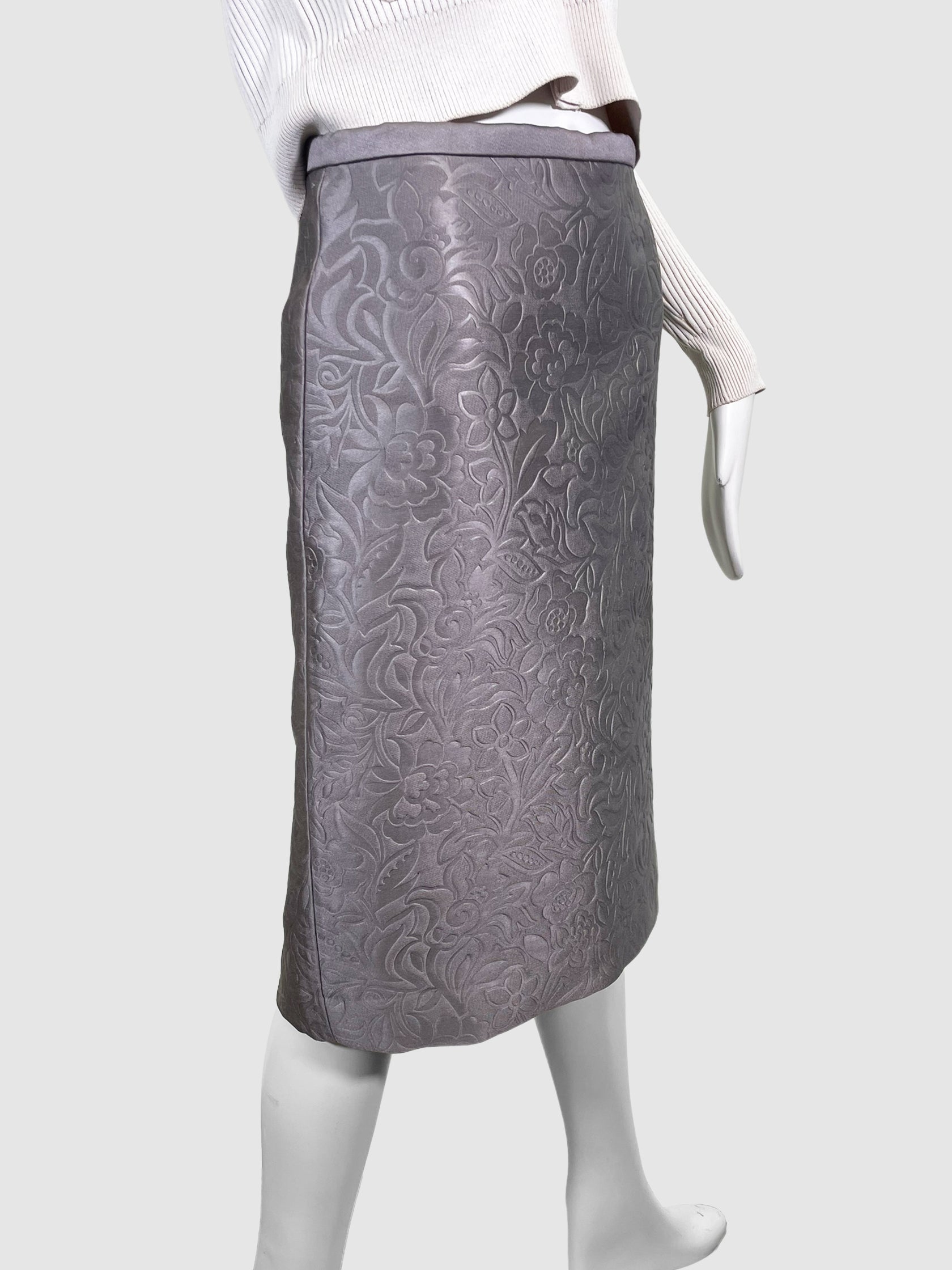 Textured Midi Skirt - Size 40