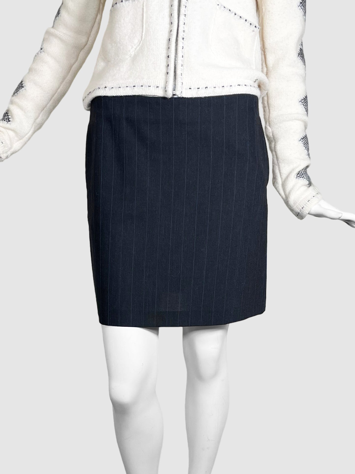 Dolce & Gabbana Striped Wool Skirt - Size 42
