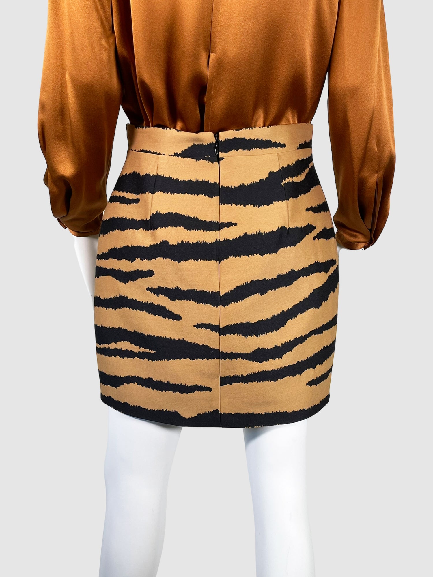 Proenza Schouler Tiger Print Mini Skirt Size 6 Second Nature