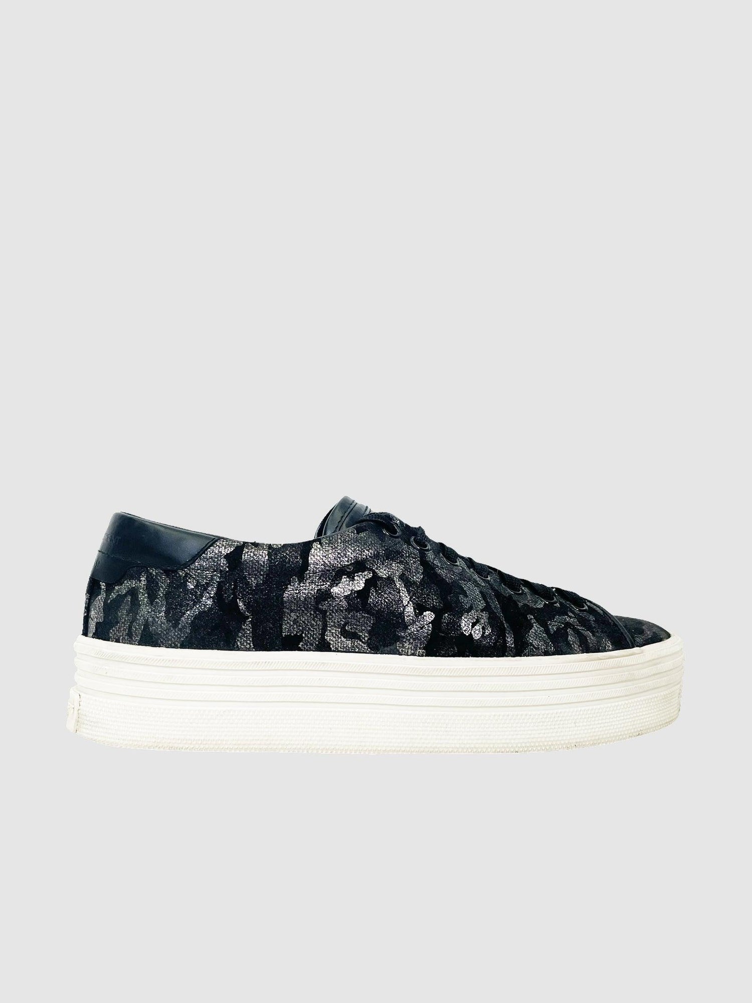 Saint Laurent Leather Sneaker - Size 36.5 - Second Nature Boutique
