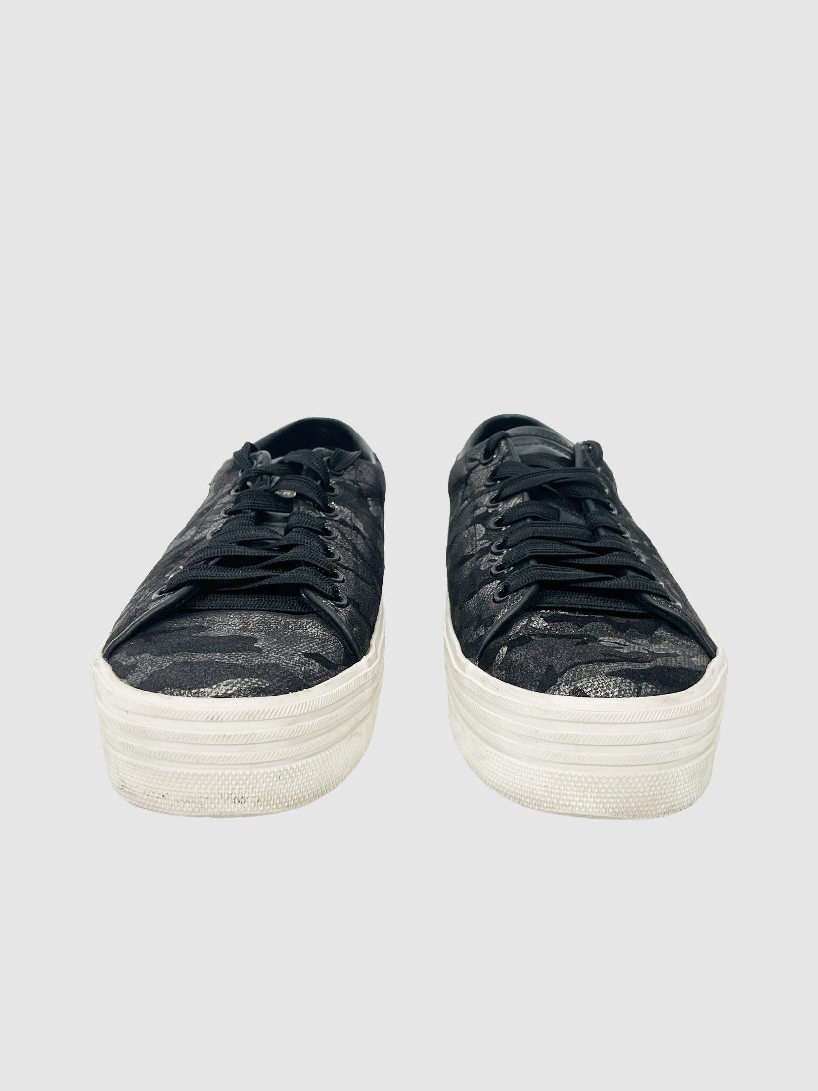 Saint Laurent Leather Sneaker - Size 36.5 - Second Nature Boutique