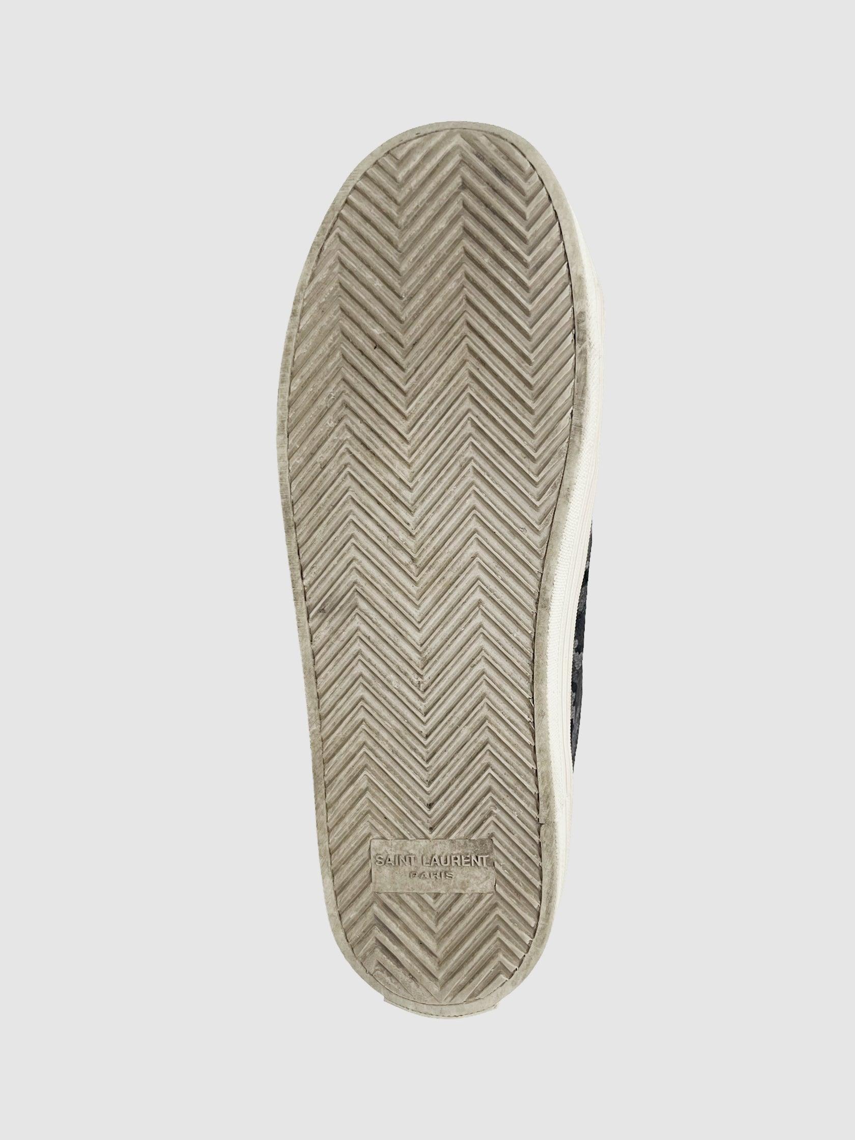 Saint Laurent Leather Sneaker - Size 36.5 - Second Nature Boutique