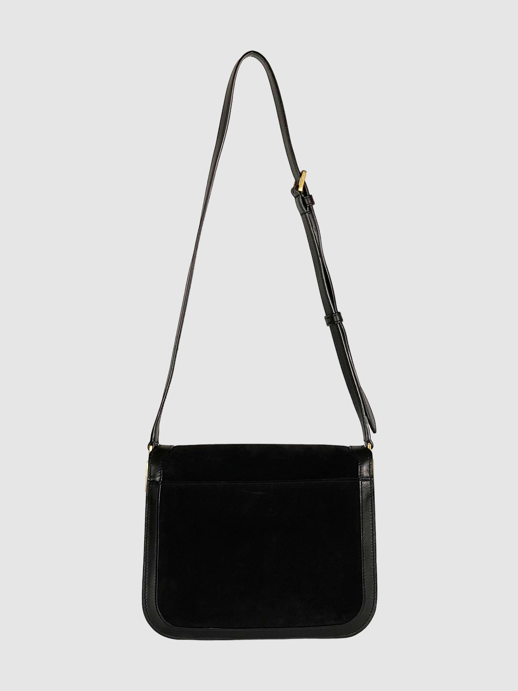 Medium Solferino Suede Satchel