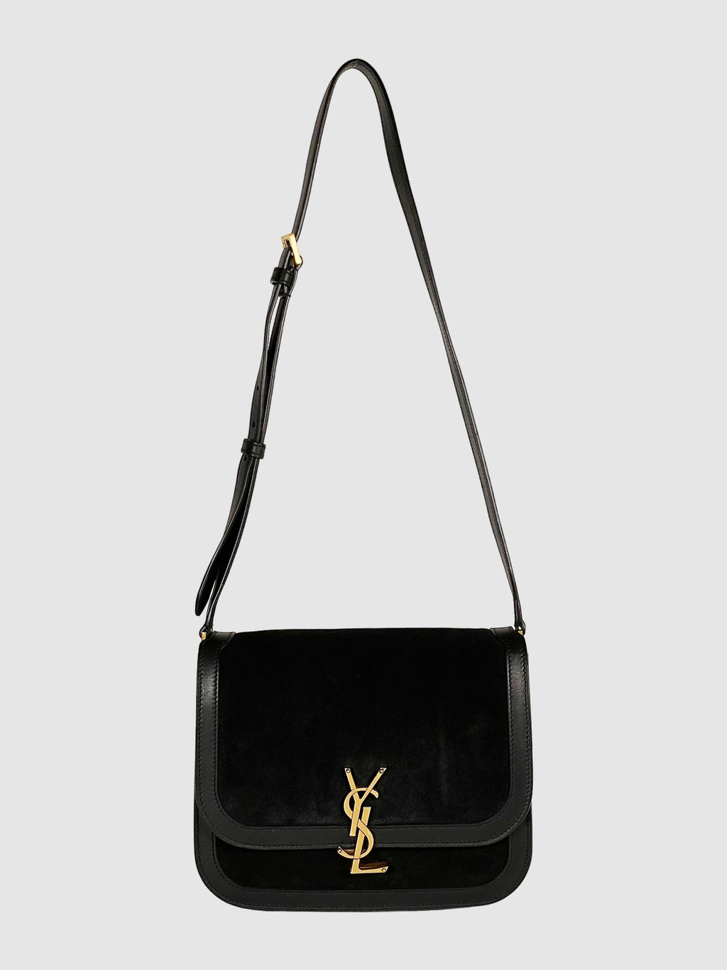 Medium Solferino Suede Satchel