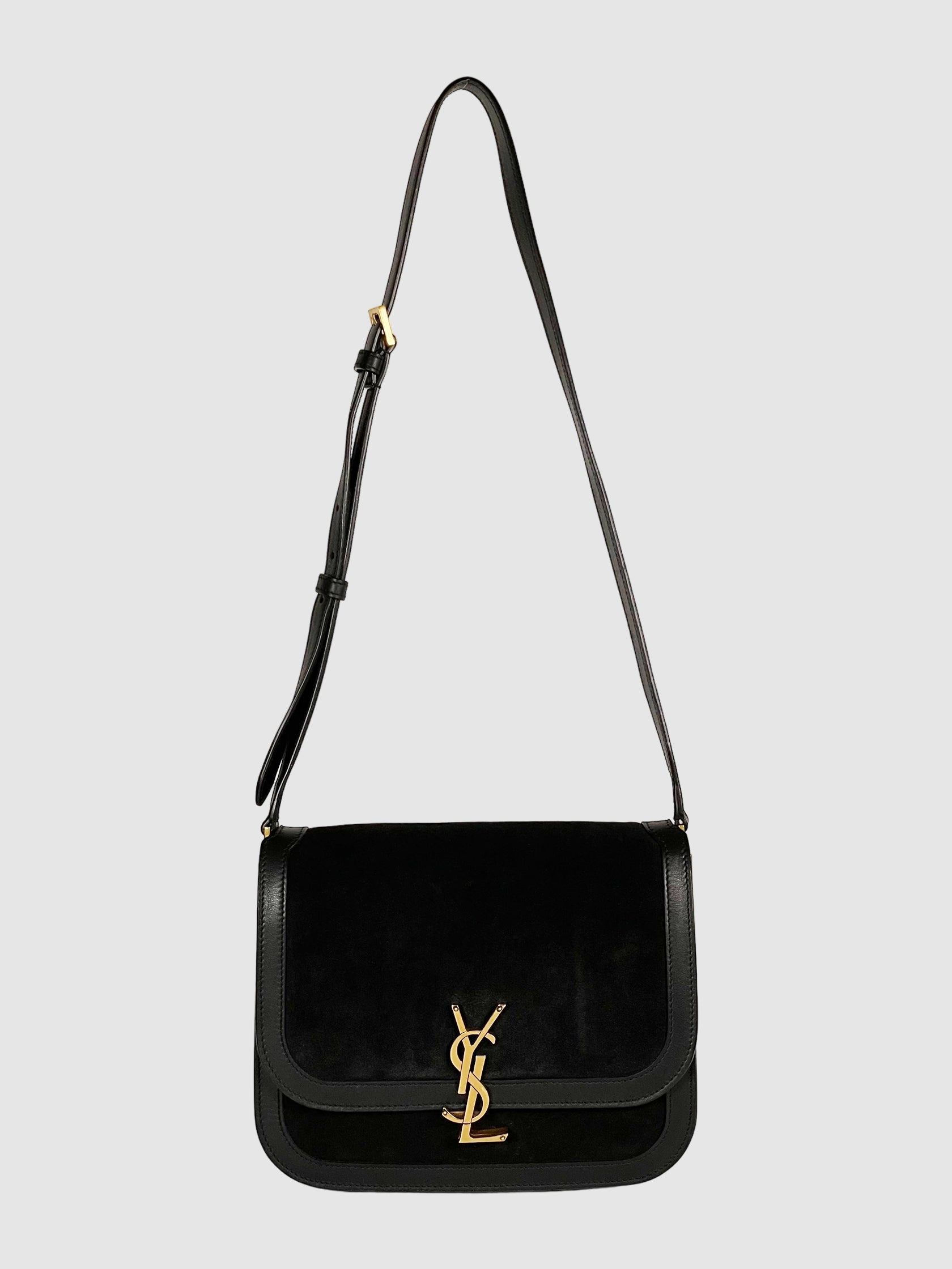 Medium Solferino Suede Satchel