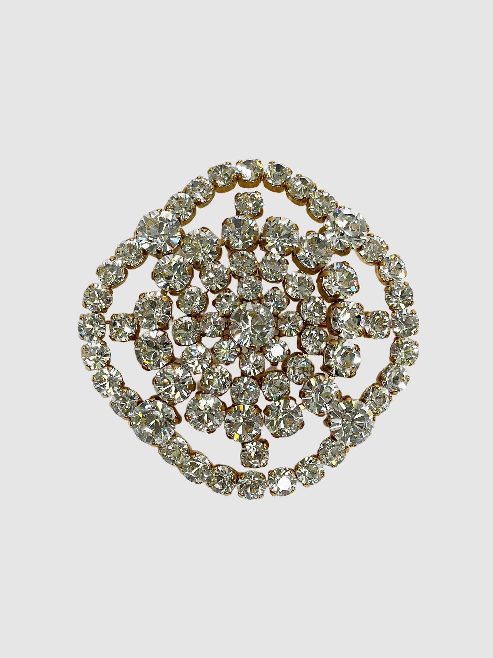 Large Rhinestone Brooch