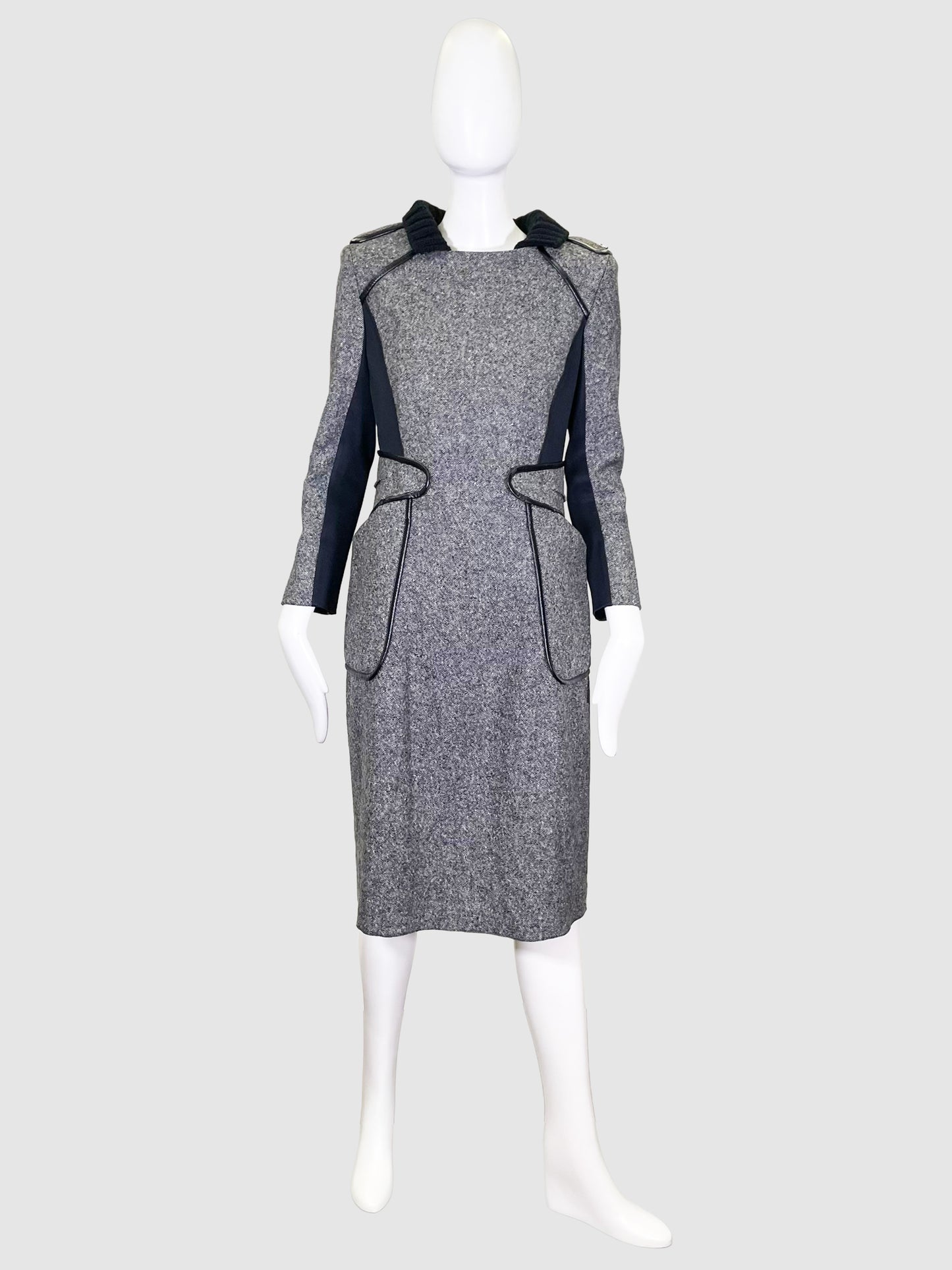 Sportmax Grey Tweed Dress - Size M