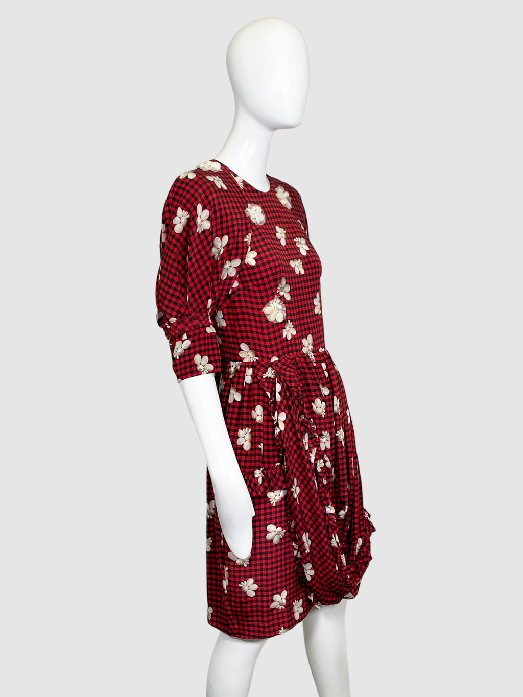 Plaid and Floral Dress - Size 6