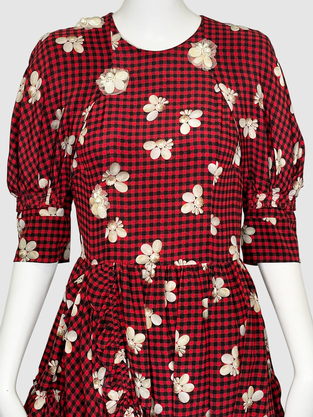Plaid and Floral Dress - Size 6