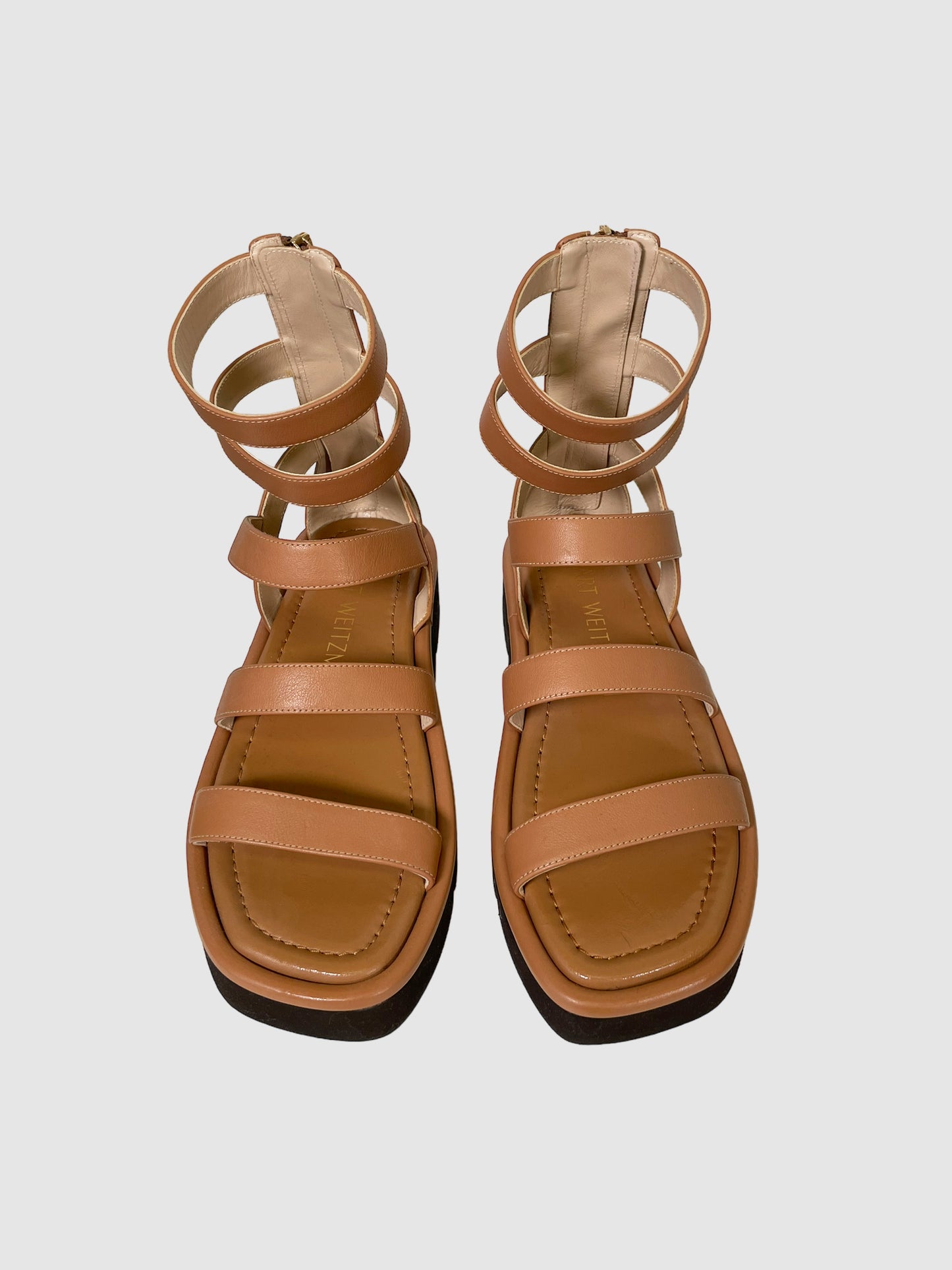 Stuart Weitzman Leather Gladiator Sandals - Size 6.5