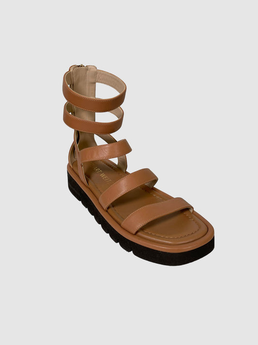 Leather Gladiator Sandals - Size 6.5