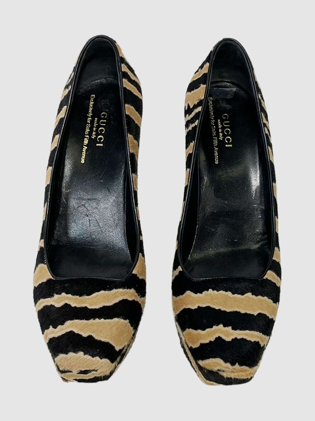 Ponyhair Animal Print Pumps - Size 37