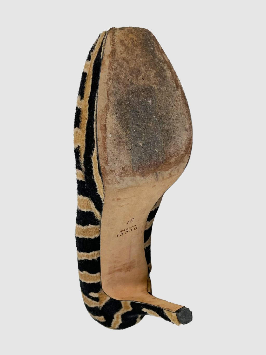 Ponyhair Animal Print Pumps - Size 37