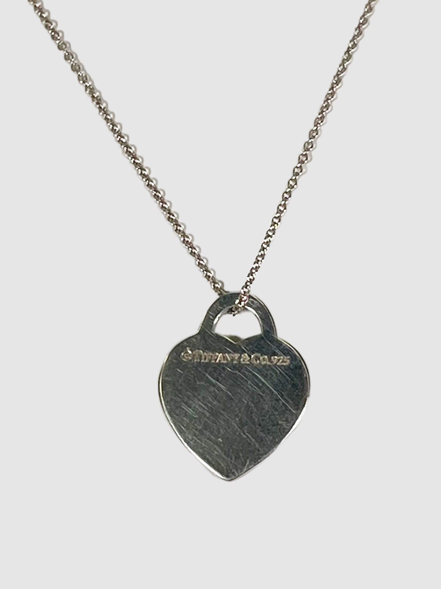 Heart Tag Pendant Necklace