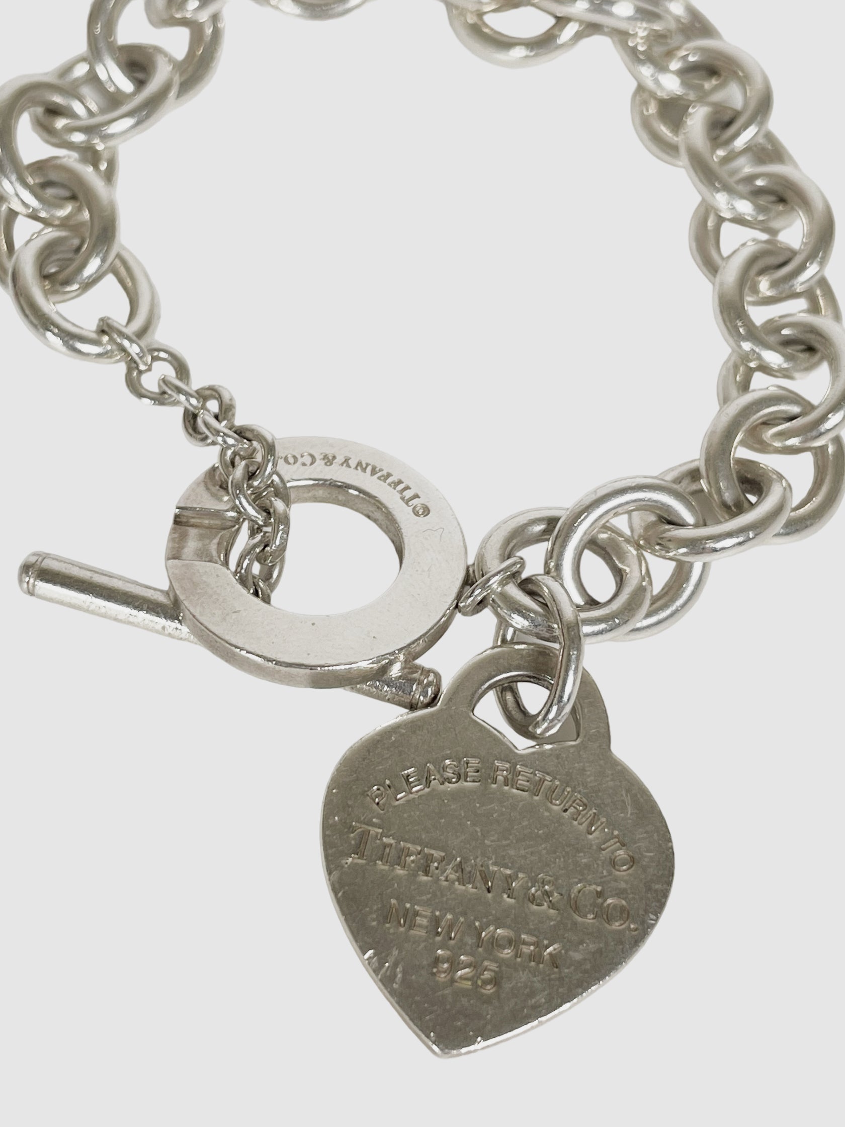 Heart Tag Toggle Bracelet