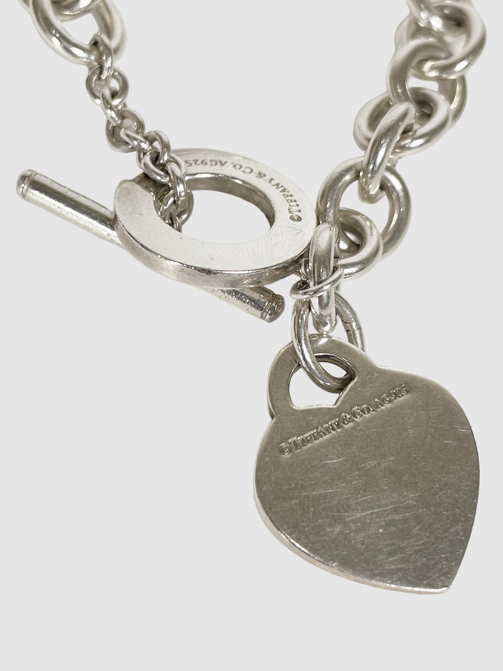 Heart Tag Toggle Bracelet