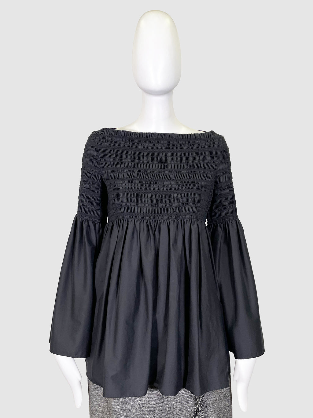 Black Crinkled Top - Size S