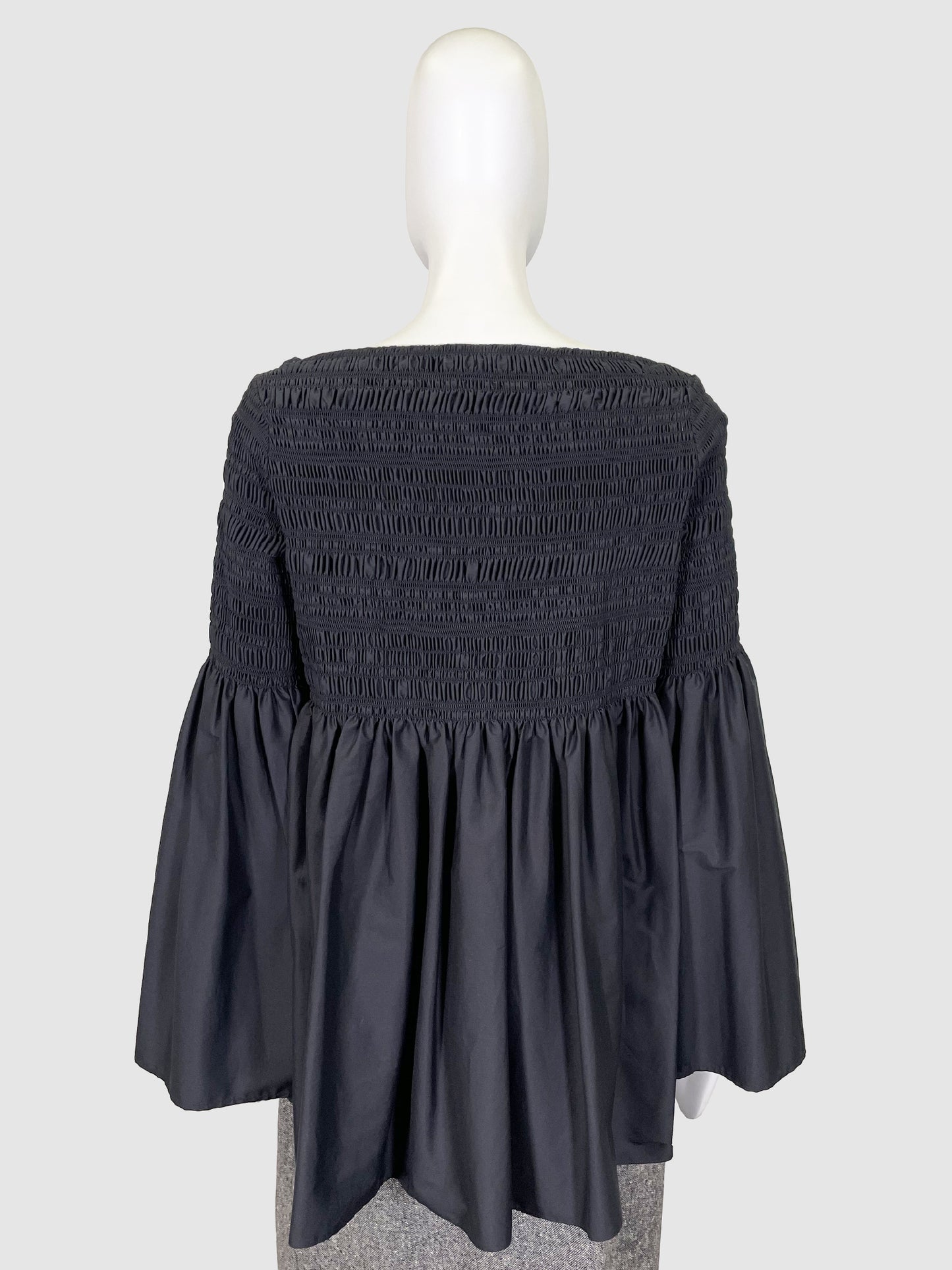 Black Crinkled Top - Size S