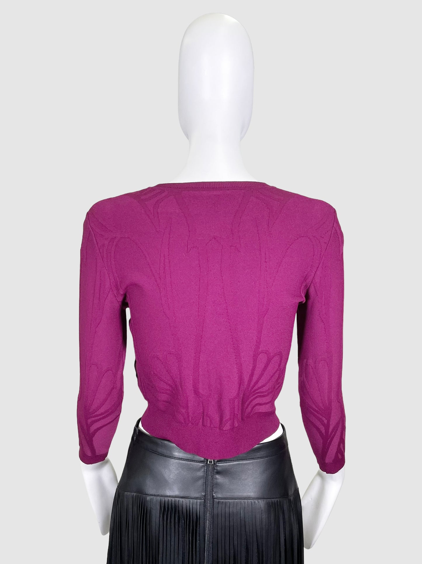 Gucci Knit Cropped Cardigan - Size XS