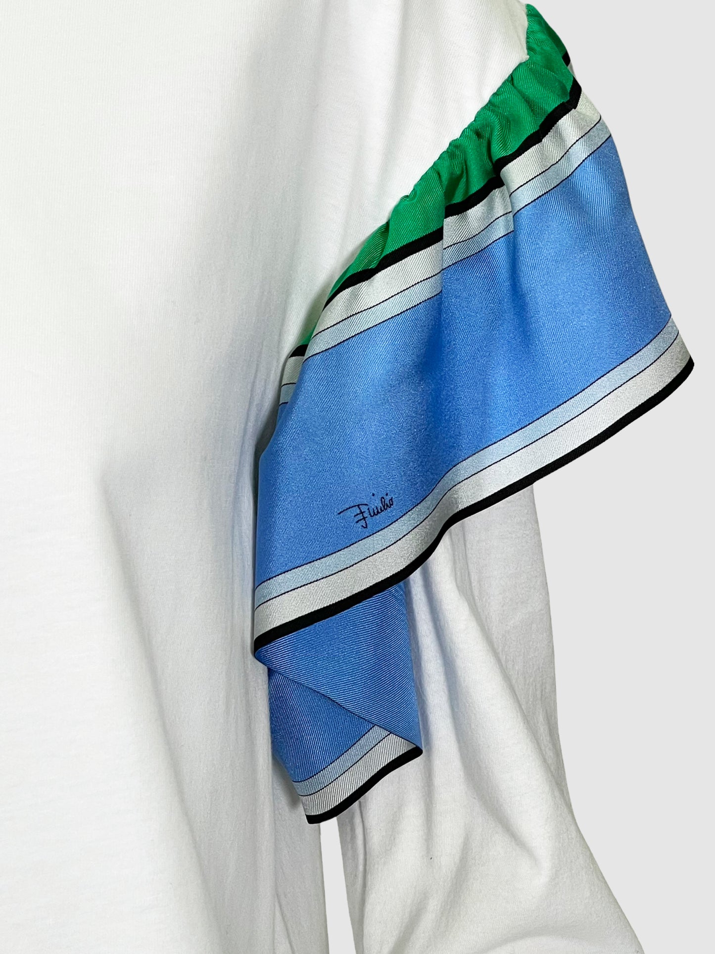 Emilio Pucci Cotton Top with Silk - Size M
