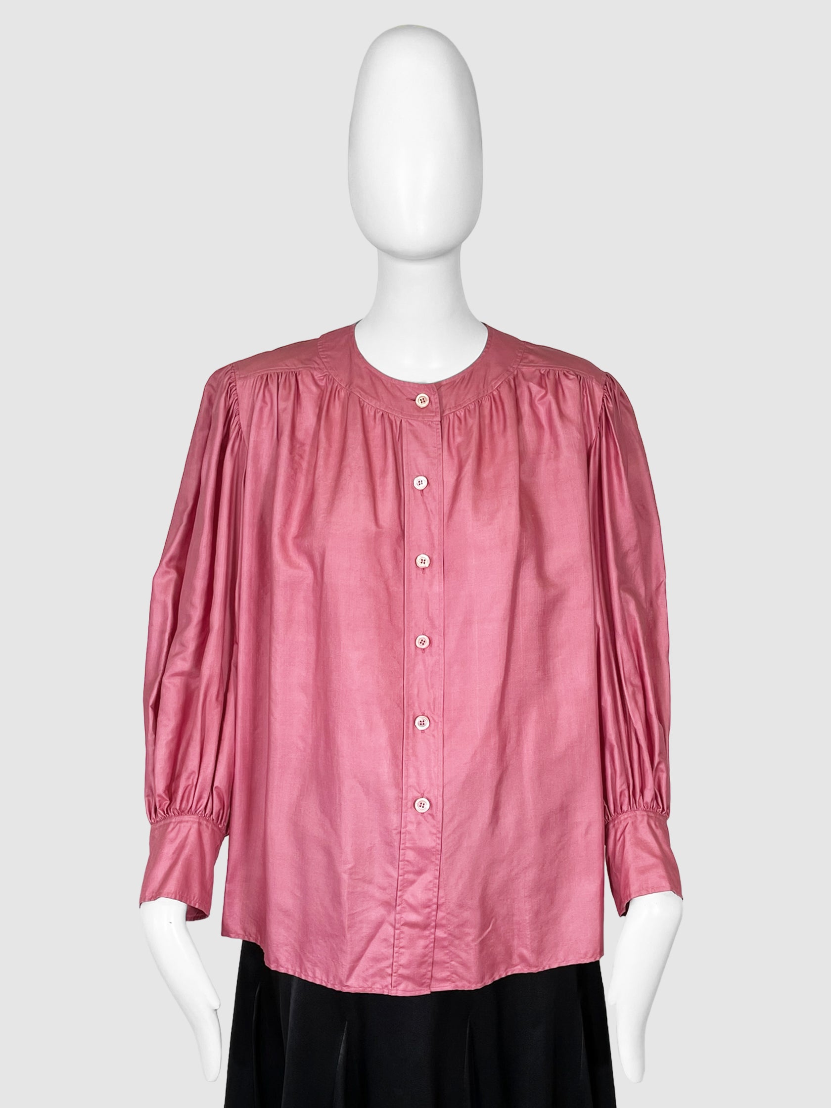 Vintage Button-Up Blouse - Size 40