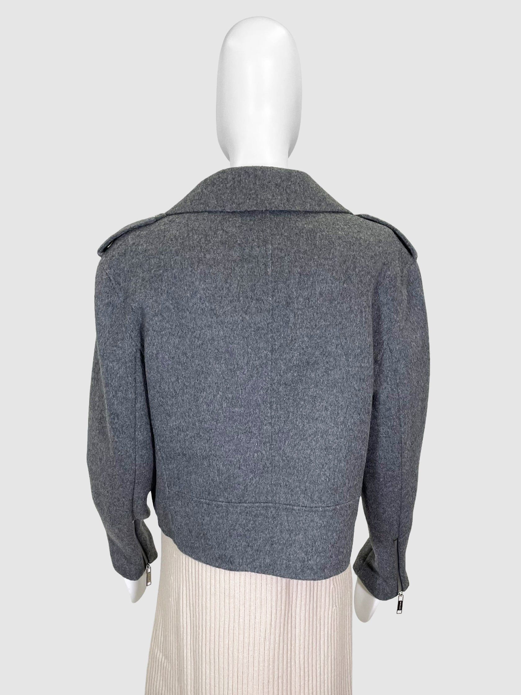 Michael Kors Wool Moto Jacket - Size L