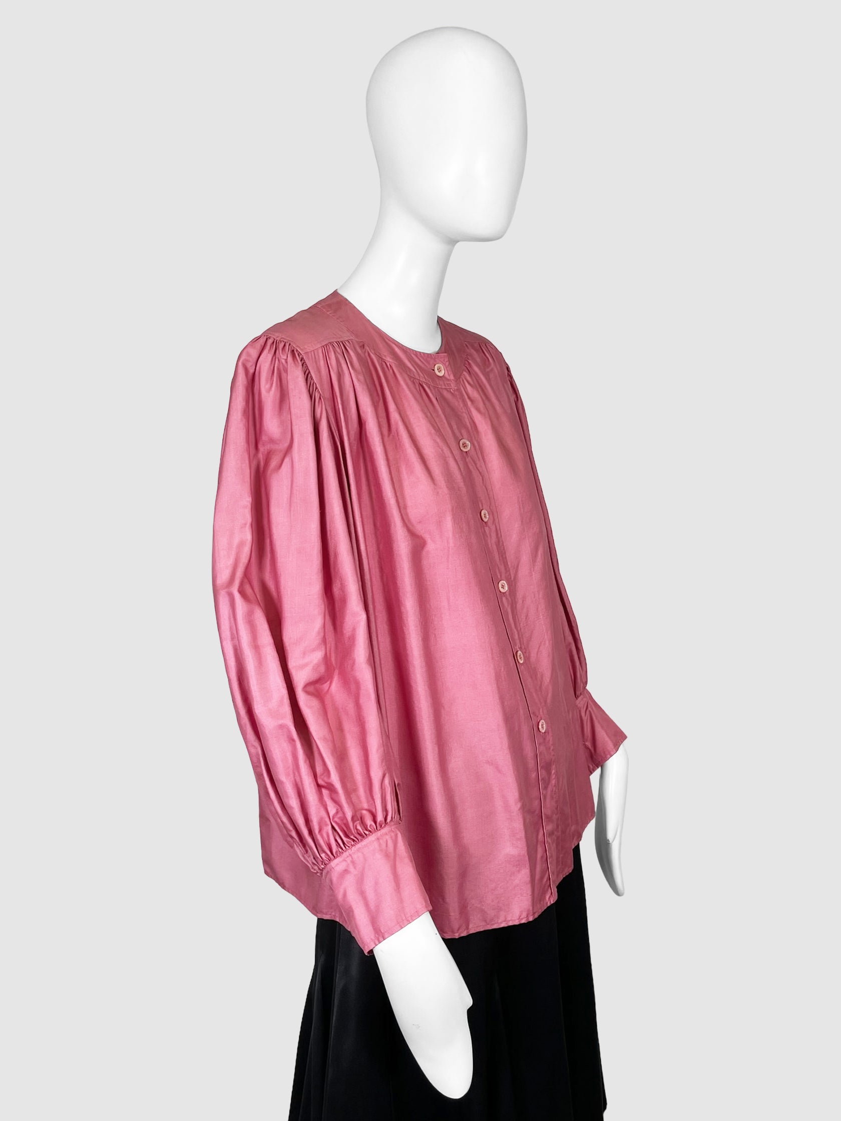 Vintage Button-Up Blouse - Size 40