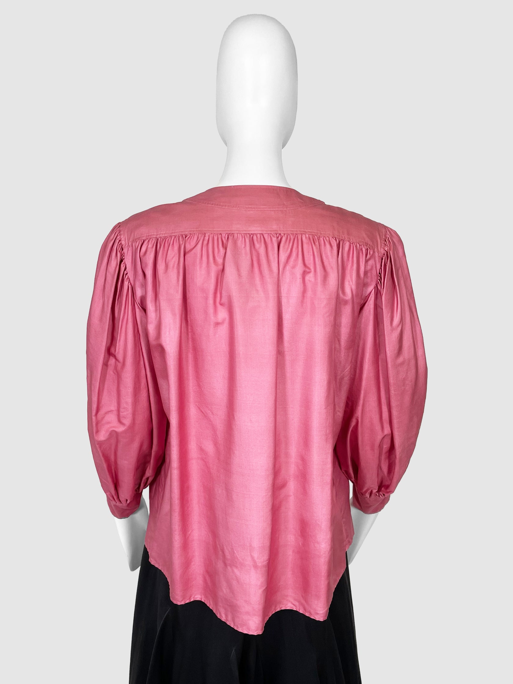 Vintage Button-Up Blouse - Size 40