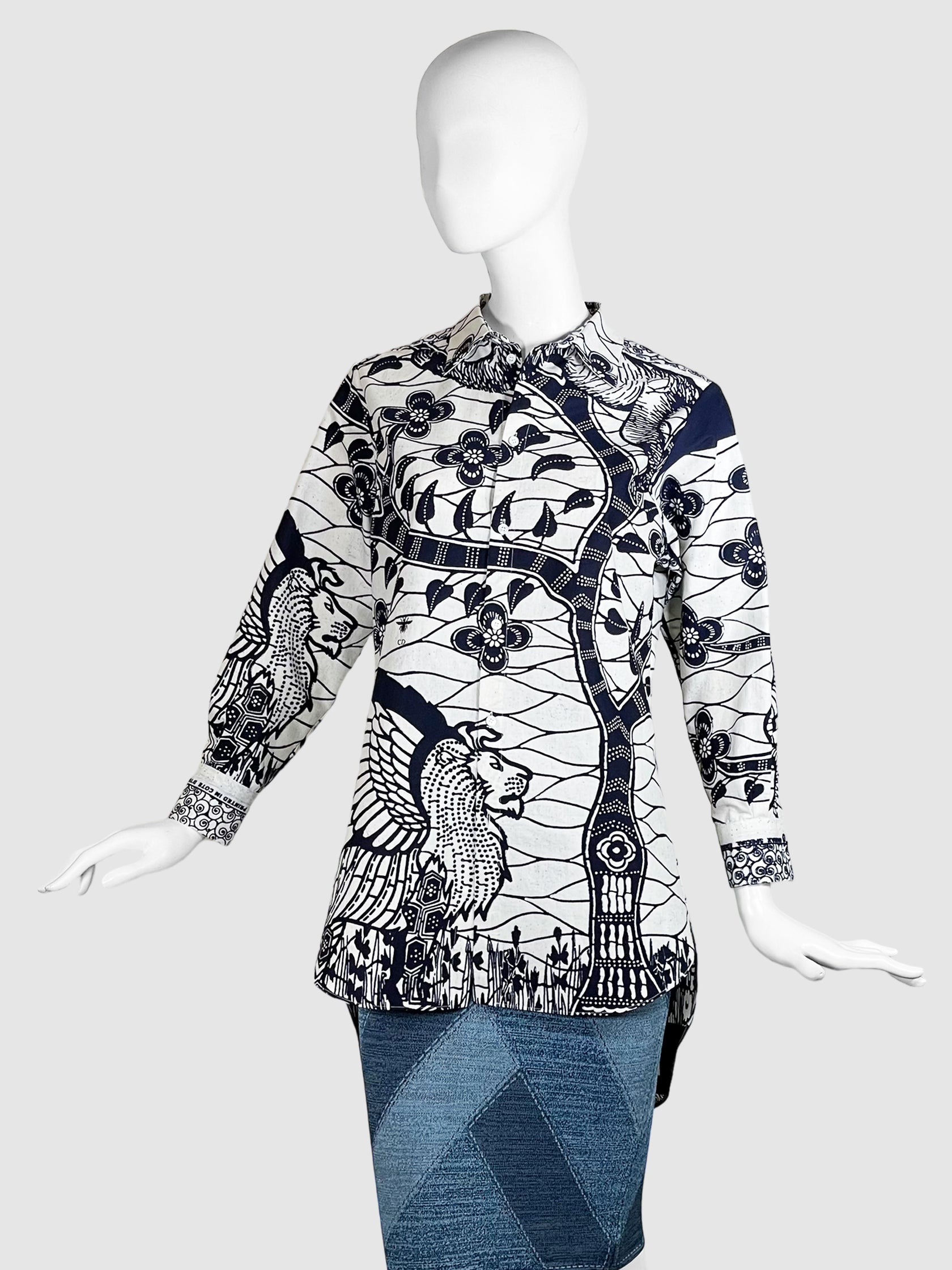 Resort 2020 La Roue de Fortune Cotton Shirt - Size S