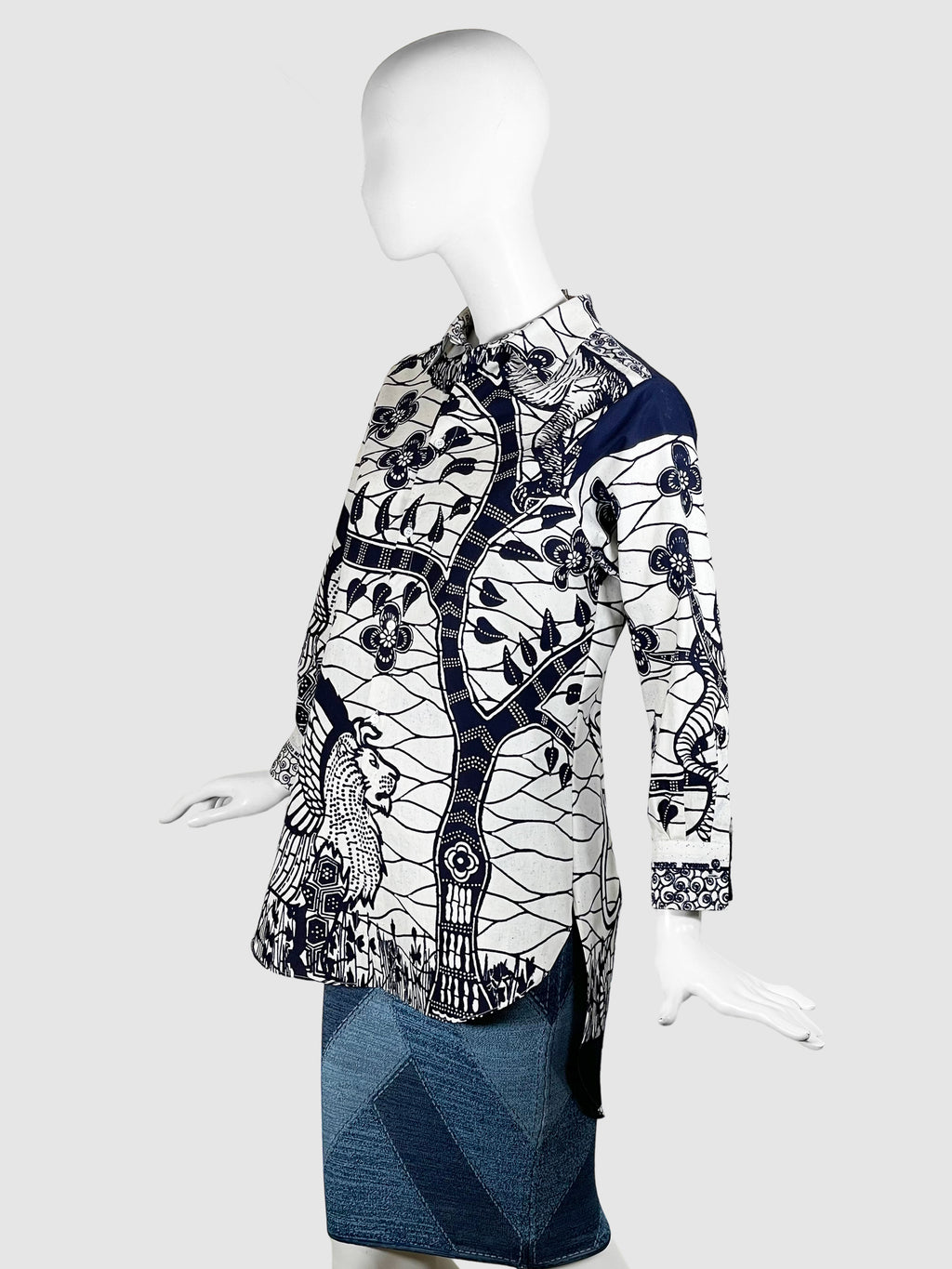 Resort 2020 La Roue de Fortune Cotton Shirt - Size S