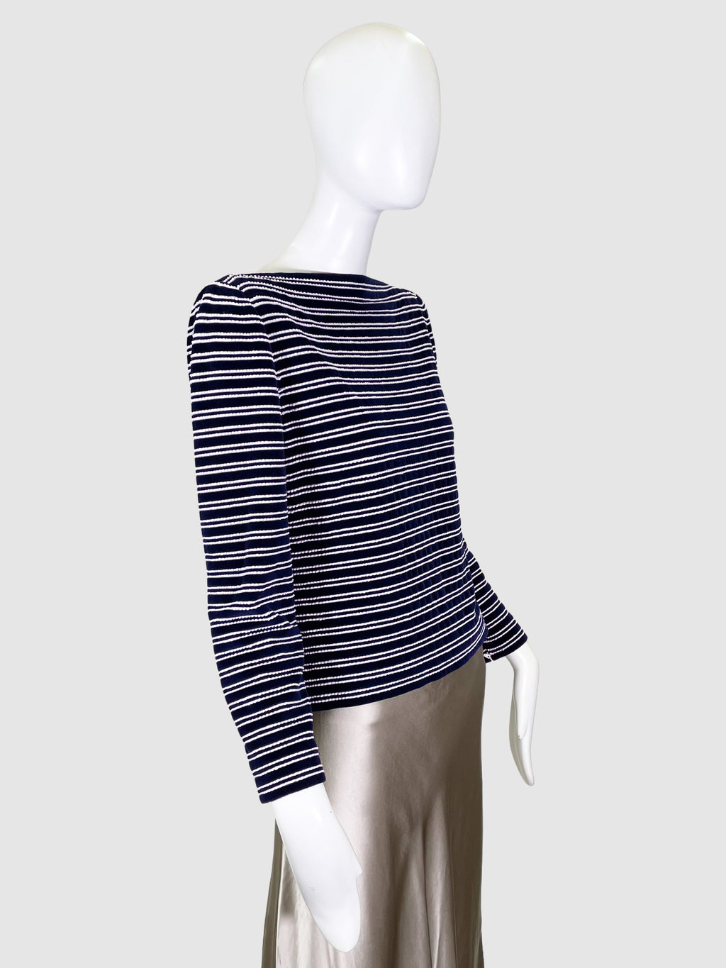 Striped High Neck Top - Size 6
