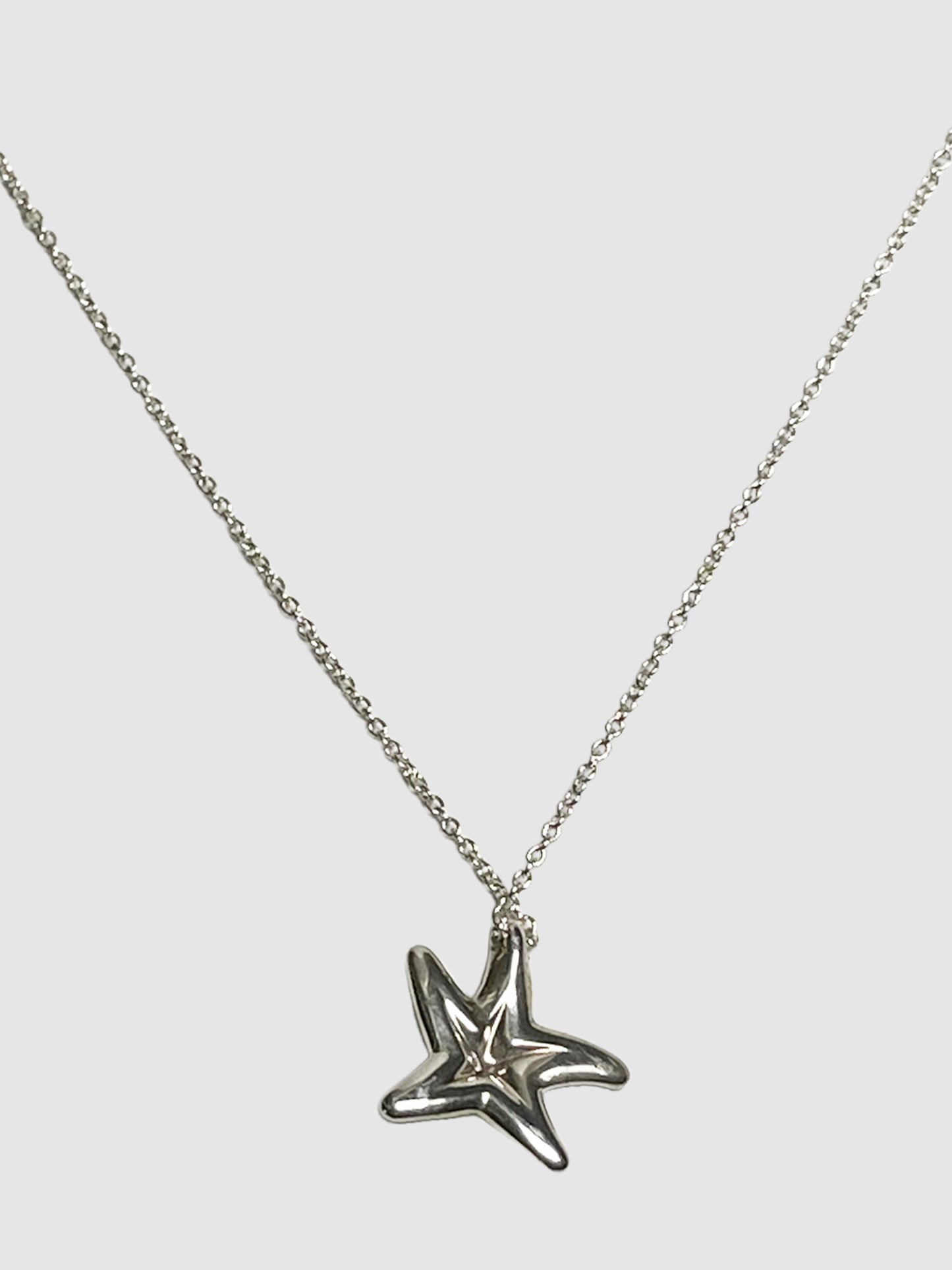 Tiffany & Co. Diamond Starfish Pendant Necklace