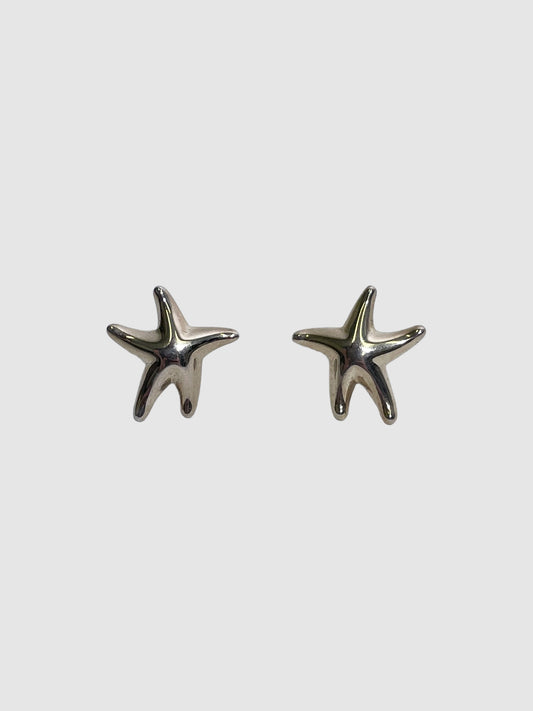 Tiffany & Co.  Starfish Sterling Silver Earrings