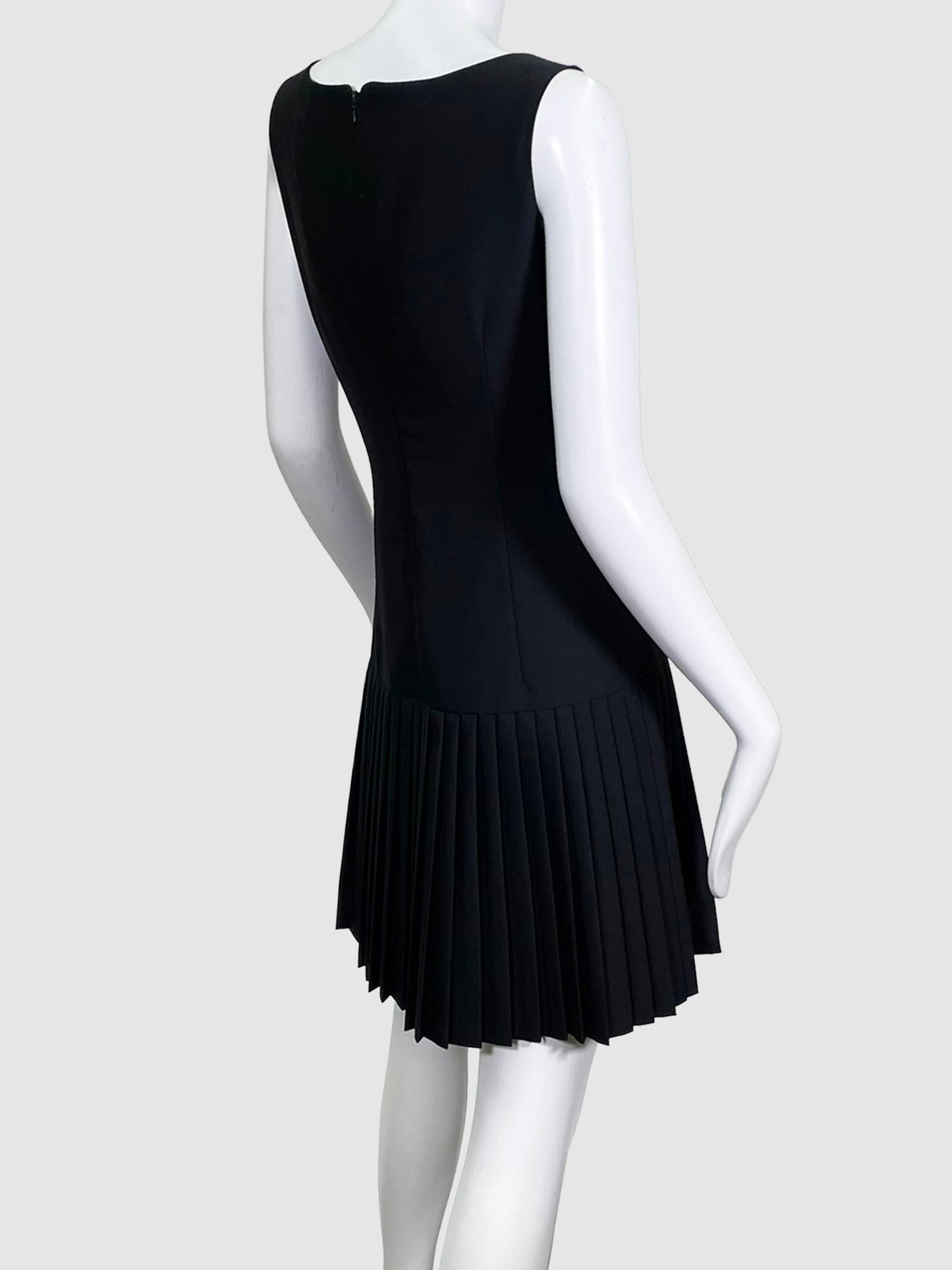 Versace Black Cashmere Midi Dress - Size 6