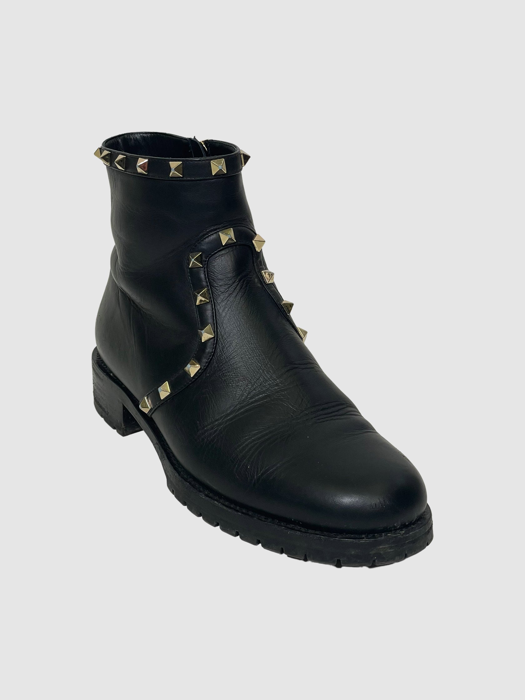 Valentino Ankle Boots with Studs - Size 39
