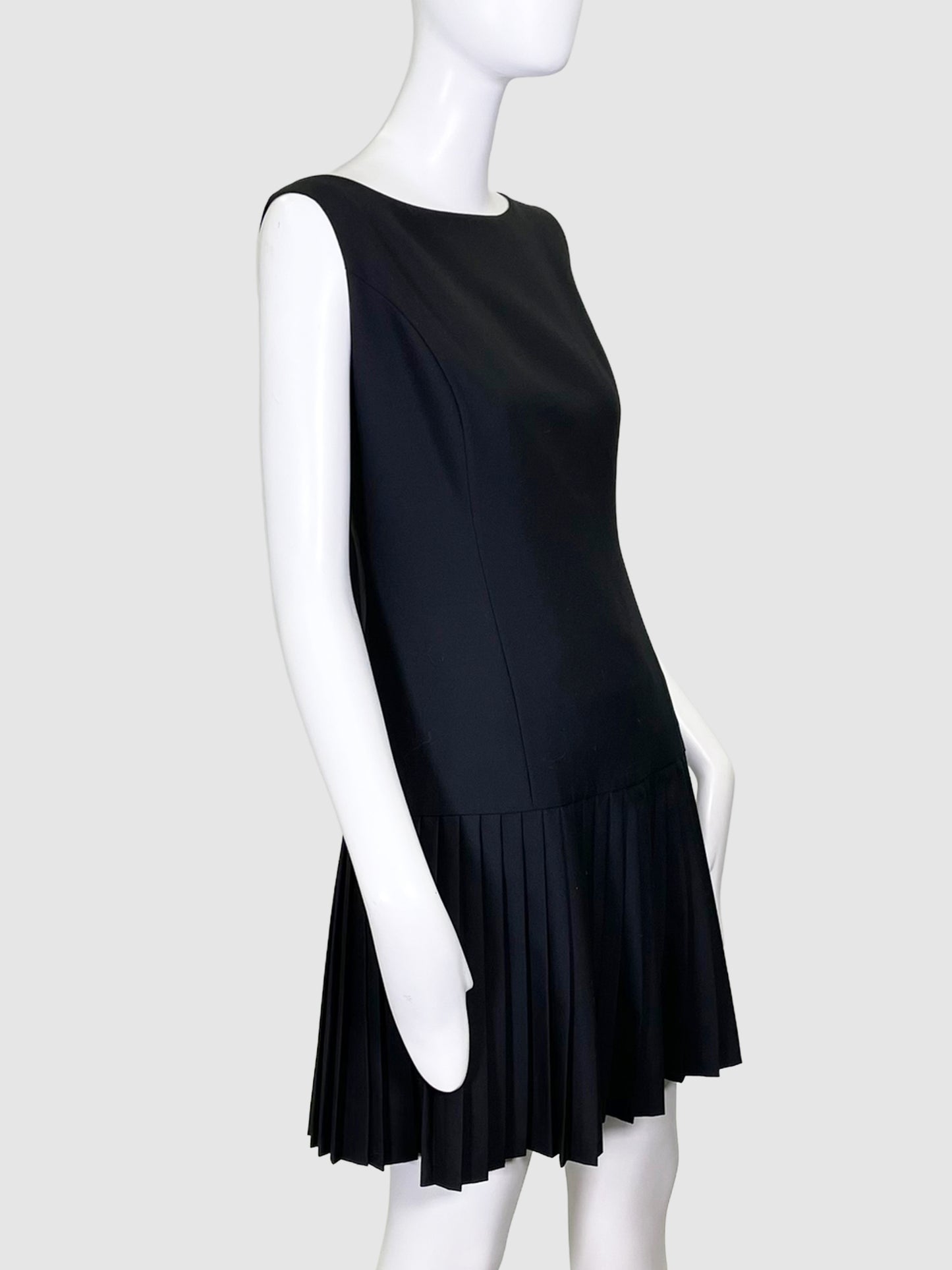 Versace Black Cashmere Midi Dress - Size 6