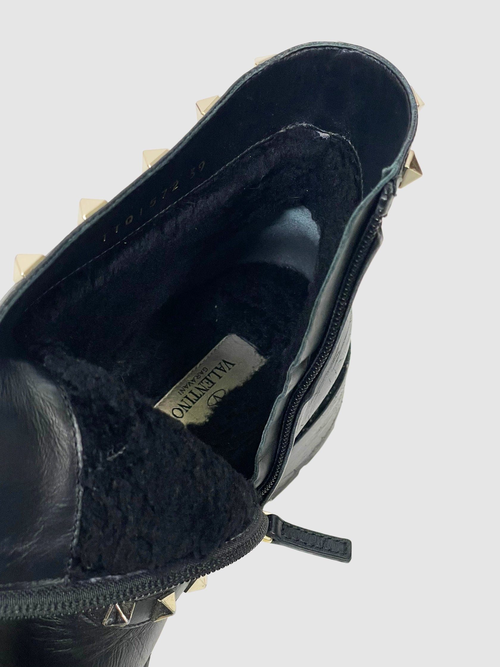 Valentino Ankle Boots with Studs - Size 39